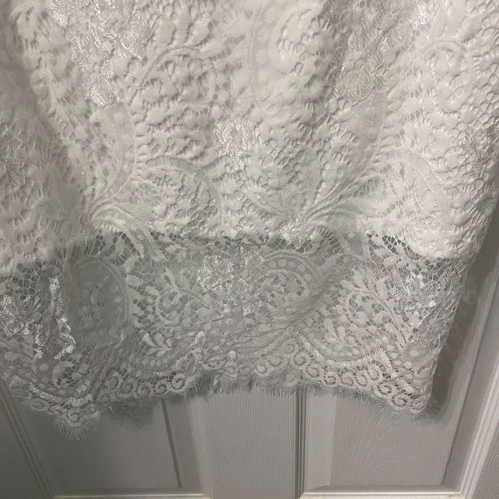 Allandwell white lace dress NWT size large - Picture 4 of 12